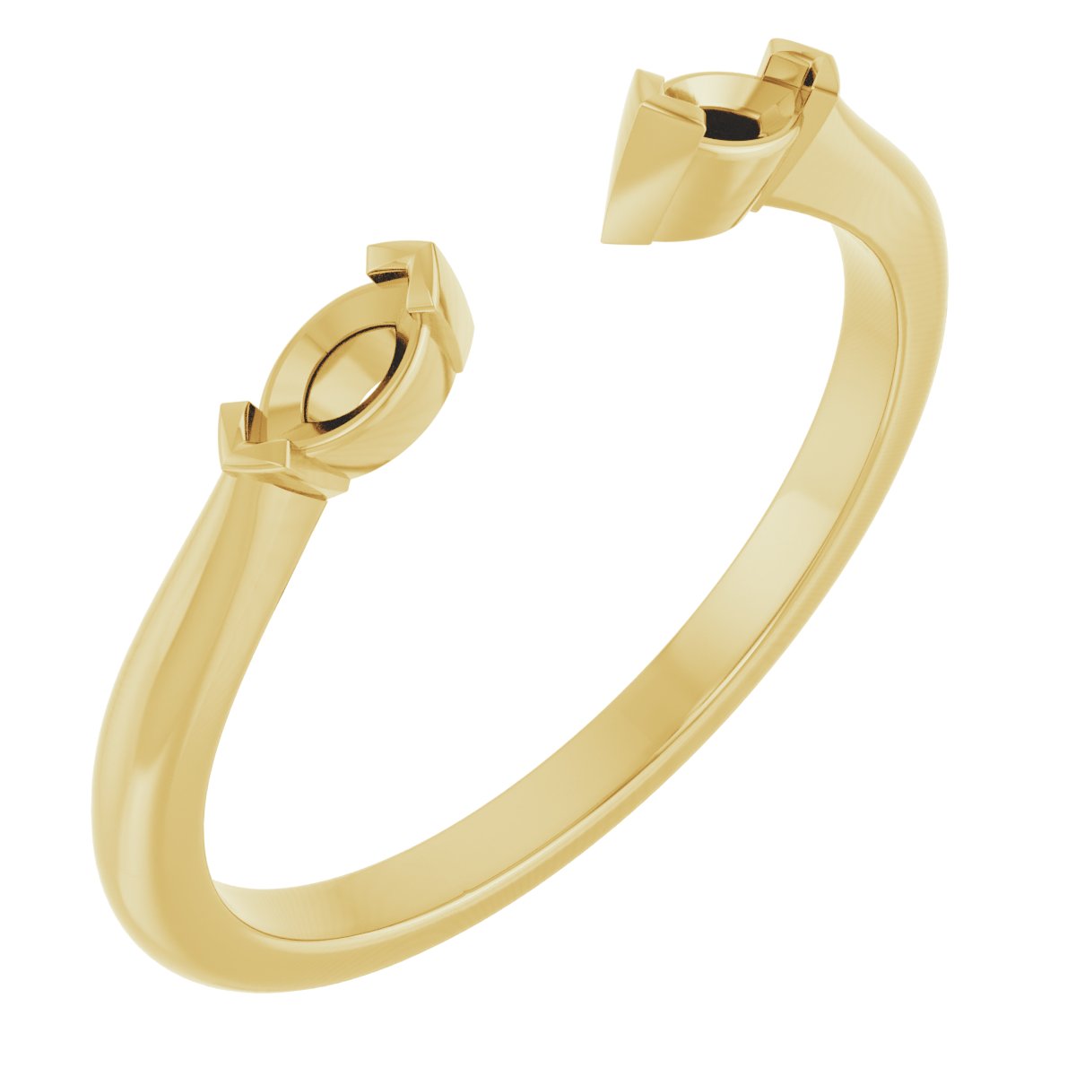 Marquise Side-Stone Open Shank
