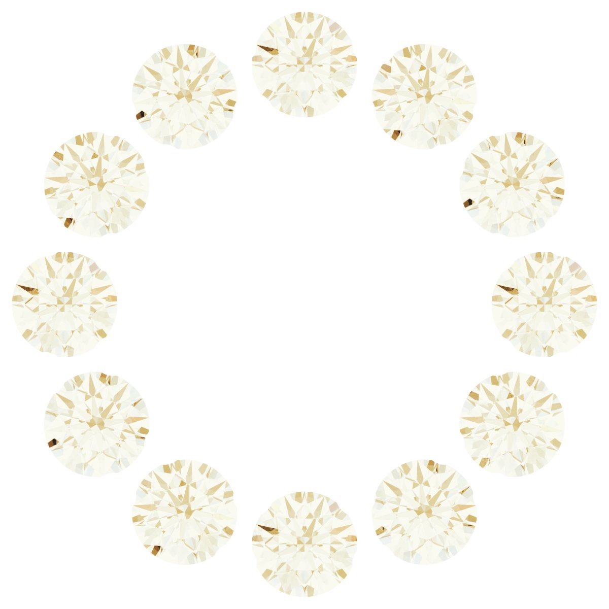 14K Yellow 1/6 CTW Natural Diamond Halo-Style Earring Jackets