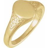 Celtic-Inspired Signet Ring
