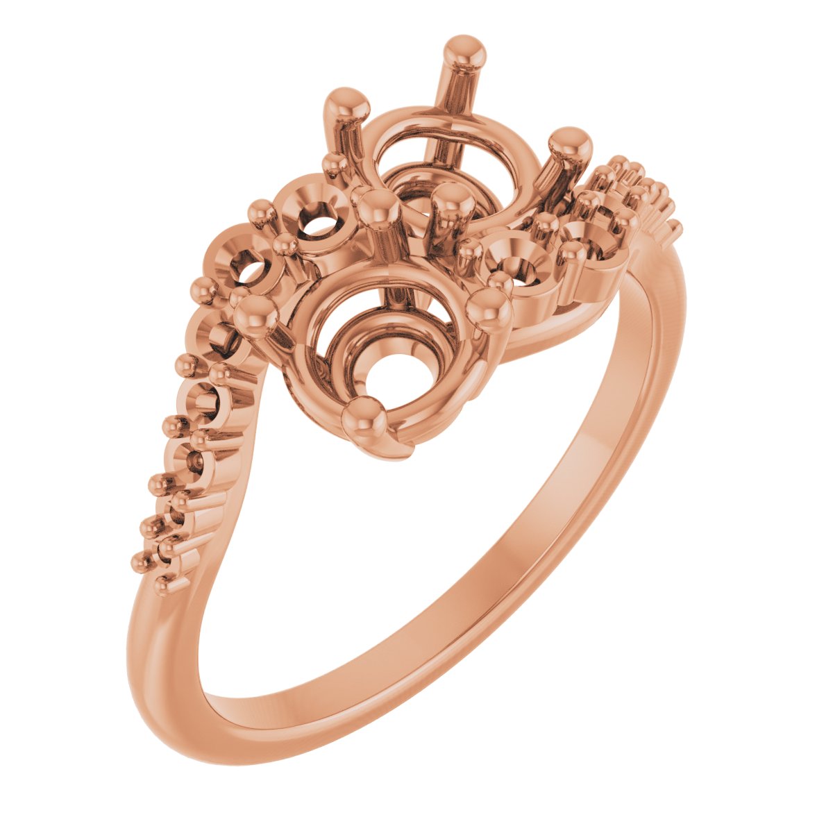 Two-Stone Bypass Engagement Ring or Band