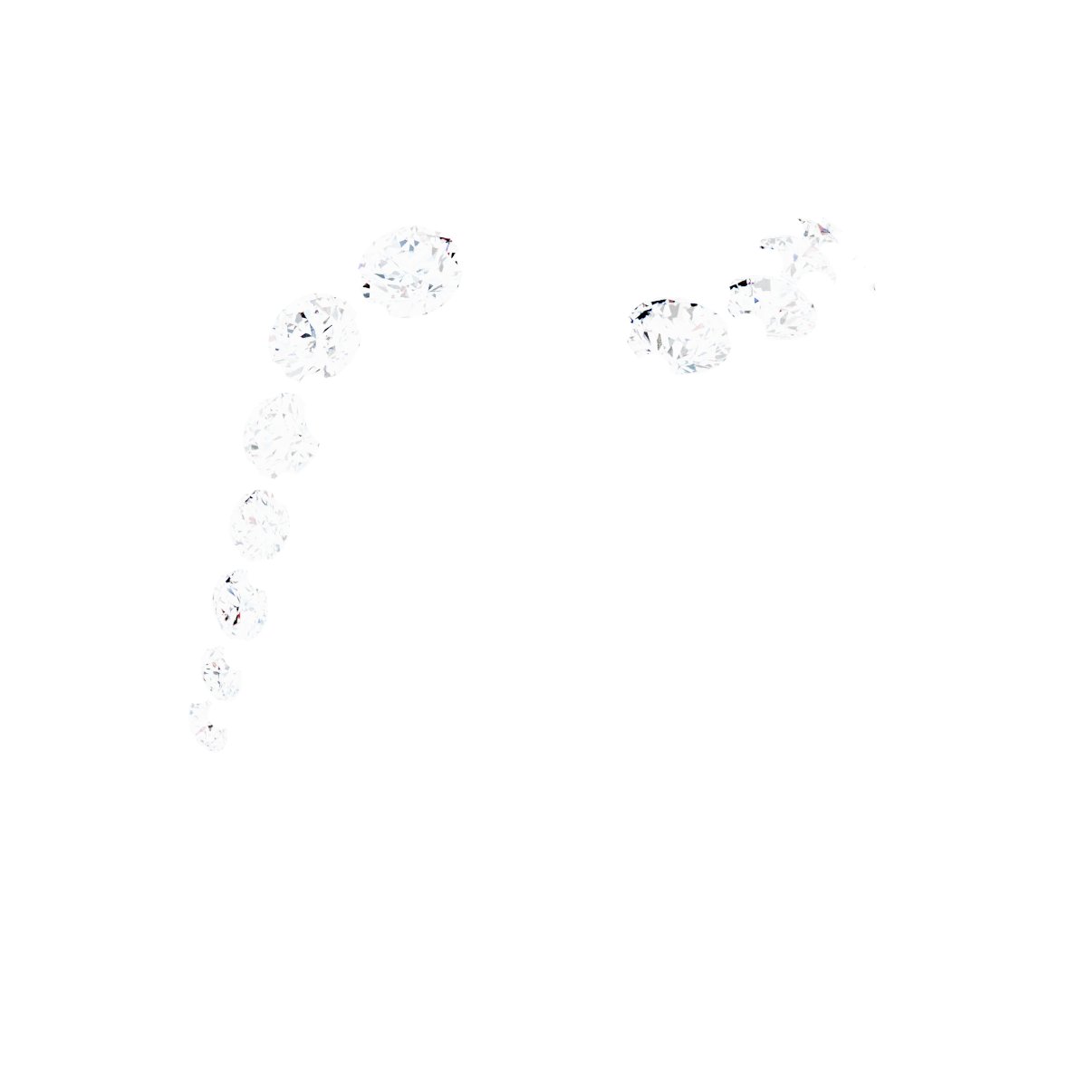 Two-Stone Bypass Engagement Ring or Band