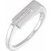 14K White .04 CTW Single-Cut Natural Diamond Ring
