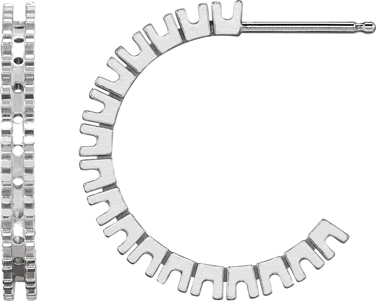 Accented Hoop Earrings