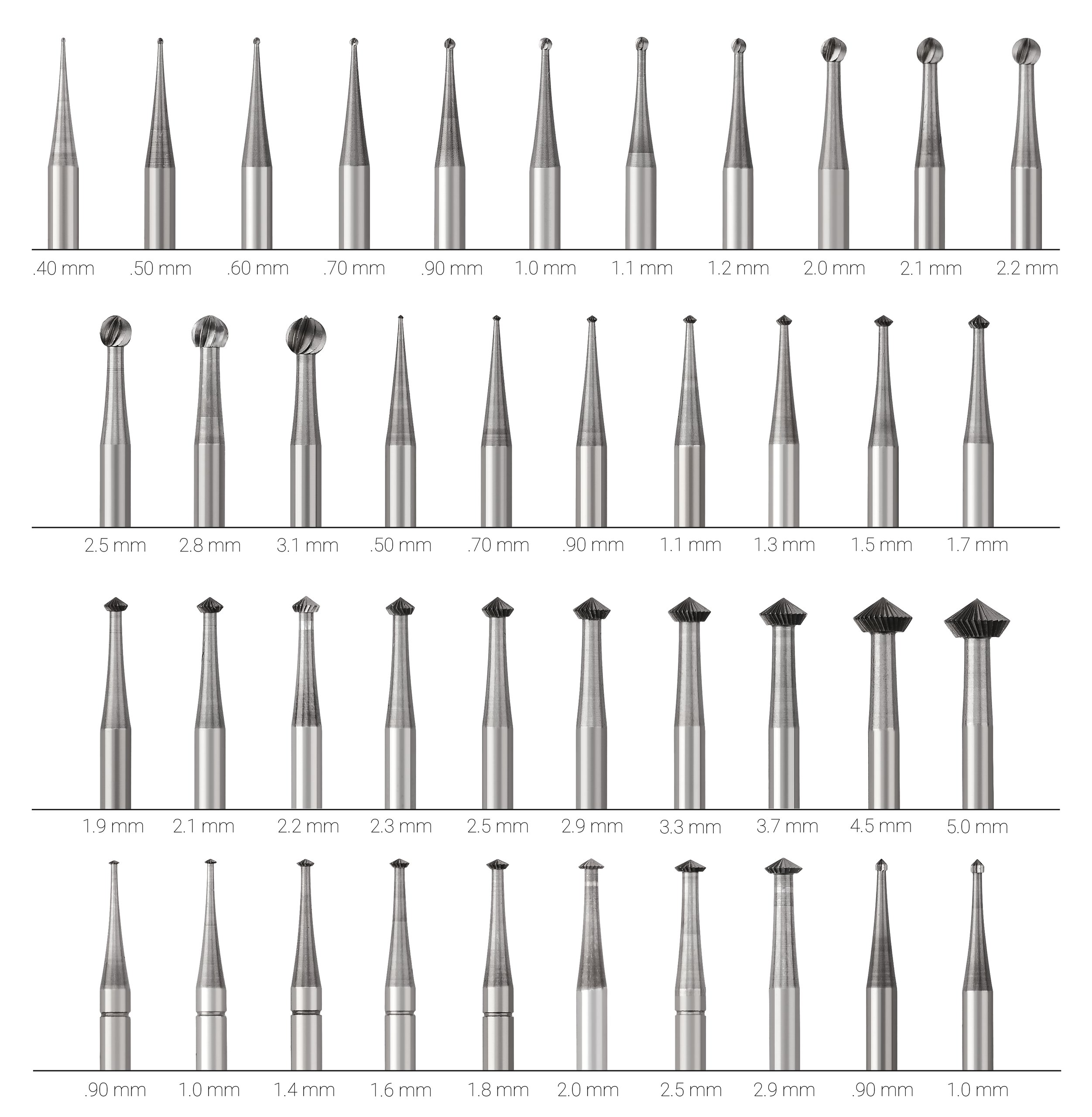 12-Piece Panther Stone Setting shops Bur Set Sizes 3.00 to 8.00 MM Jewelry Making Rotary Tools - 77.1498