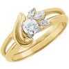 14K Yellow .10 CTW Diamond Wrap Enhancer Ring Ref 249749