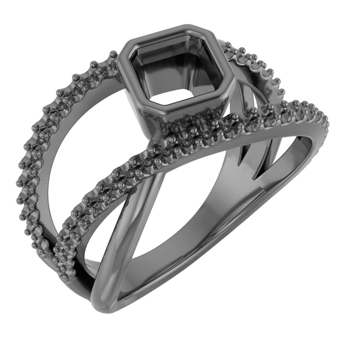 12x8 mm Pear Ring Mounting