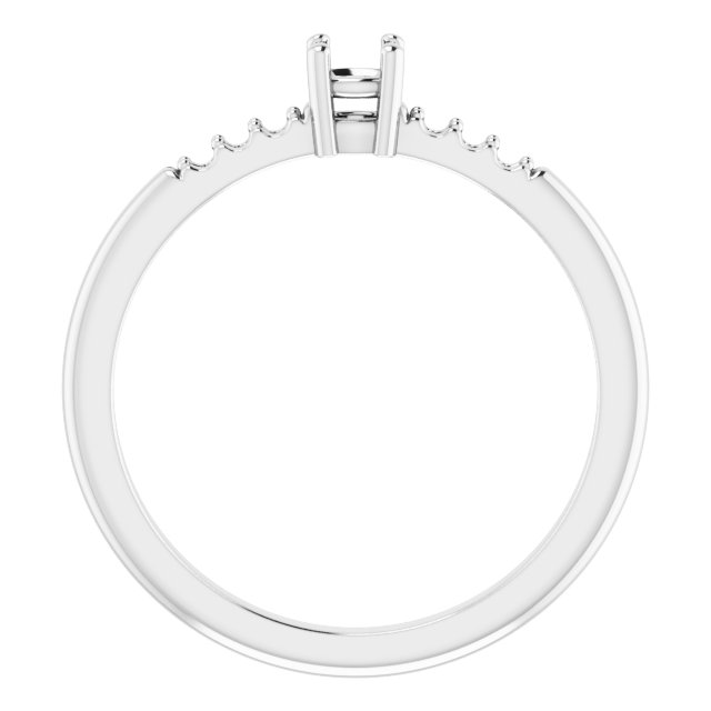 12x10 mm Oval Ring Mounting view 2