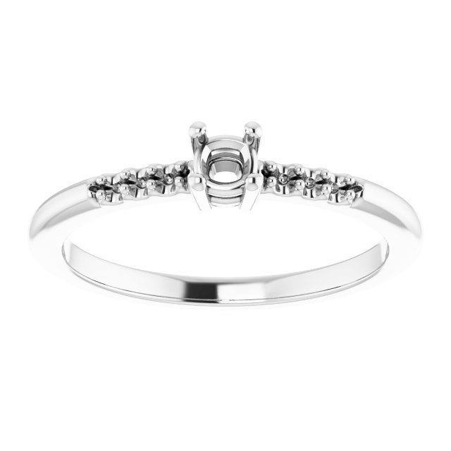 12x10 mm Oval Ring Mounting view 3