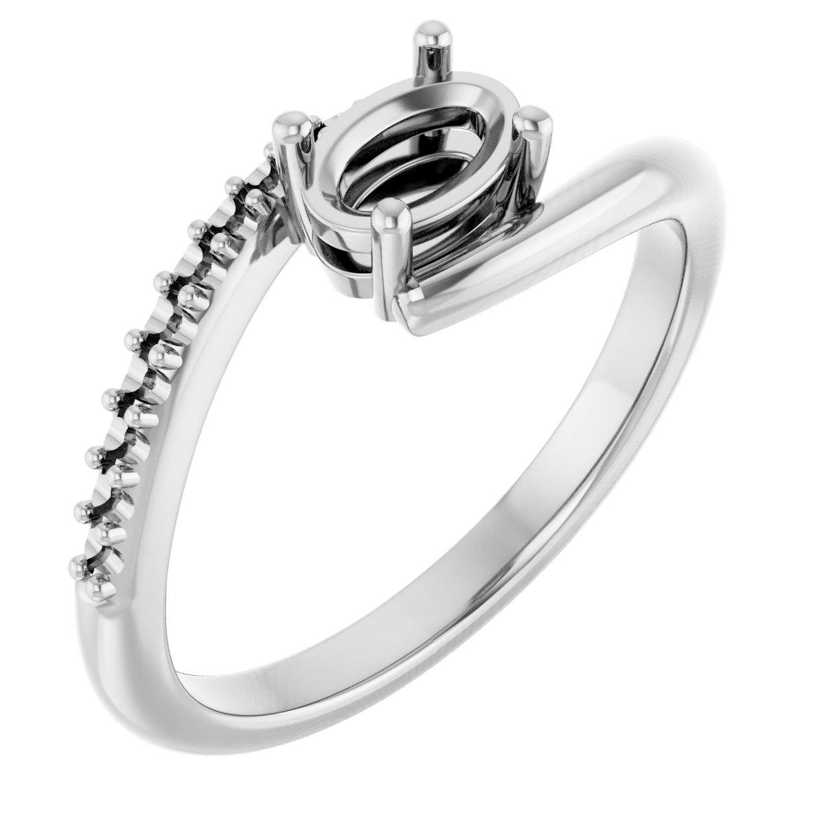 Accented Bypass Ring