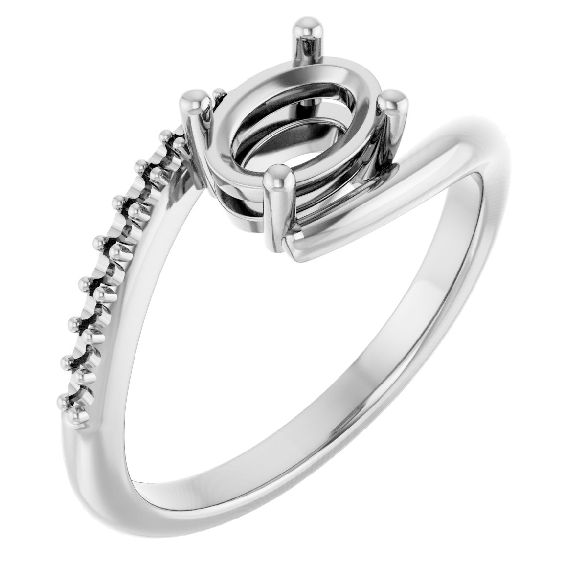 Accented Bypass Ring