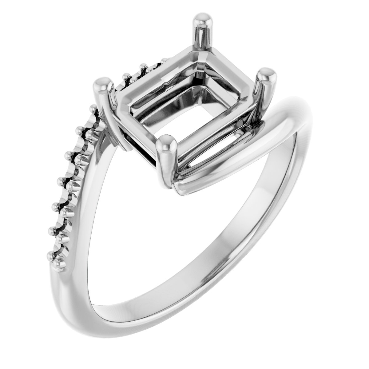 Accented Bypass Ring
