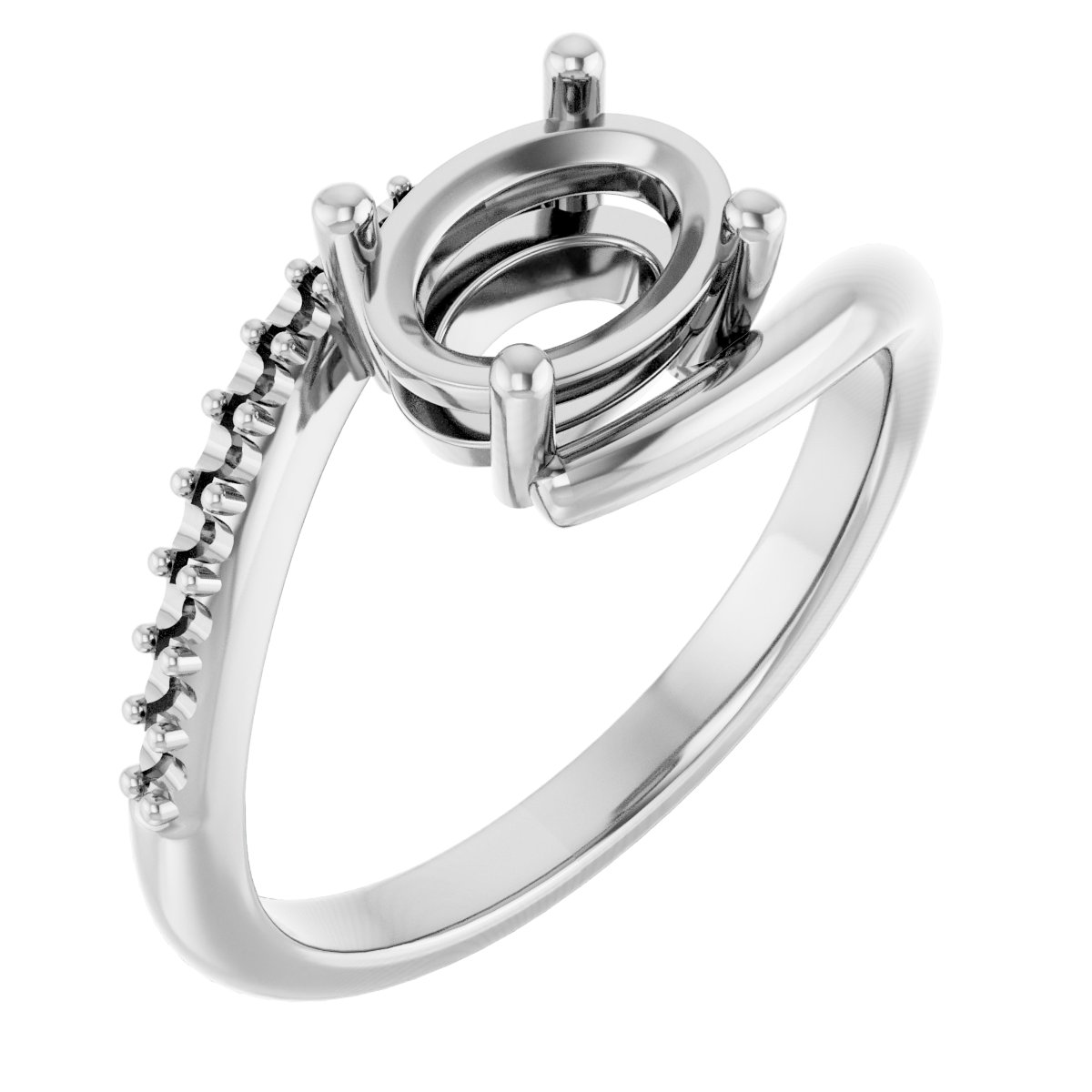 Accented Bypass Ring