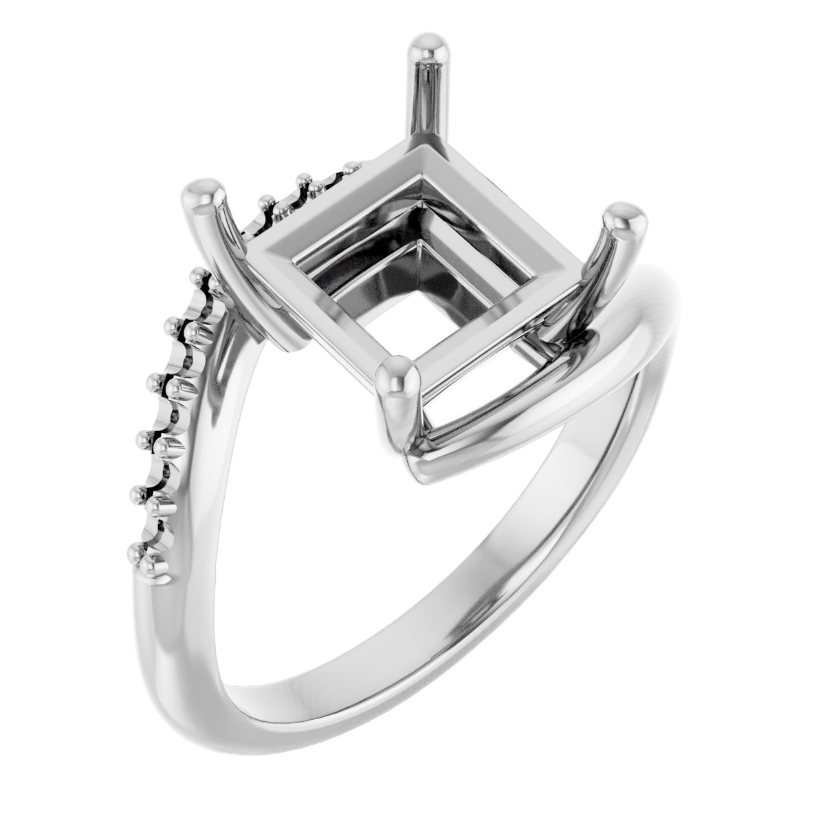 Accented Bypass Ring