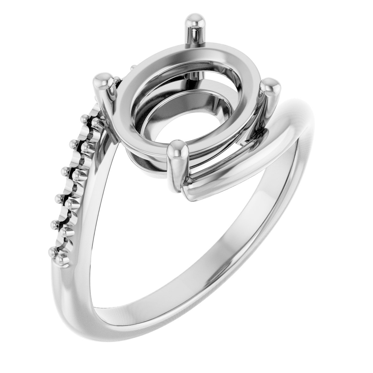 Accented Bypass Ring