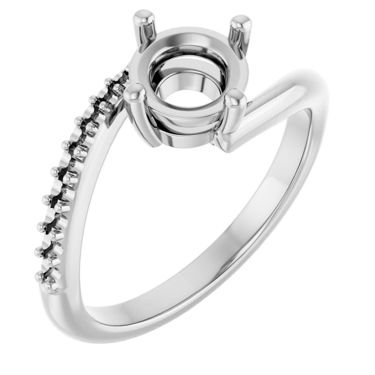 Accented Bypass Ring