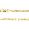 14K Yellow 2.7 mm Mirror Link Cable 7.50 inch Chain Ref 17719280