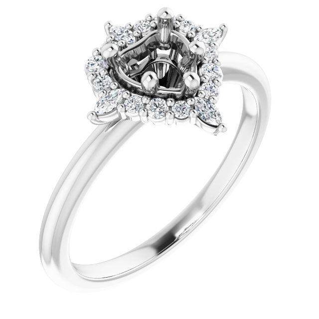 14k White Gold