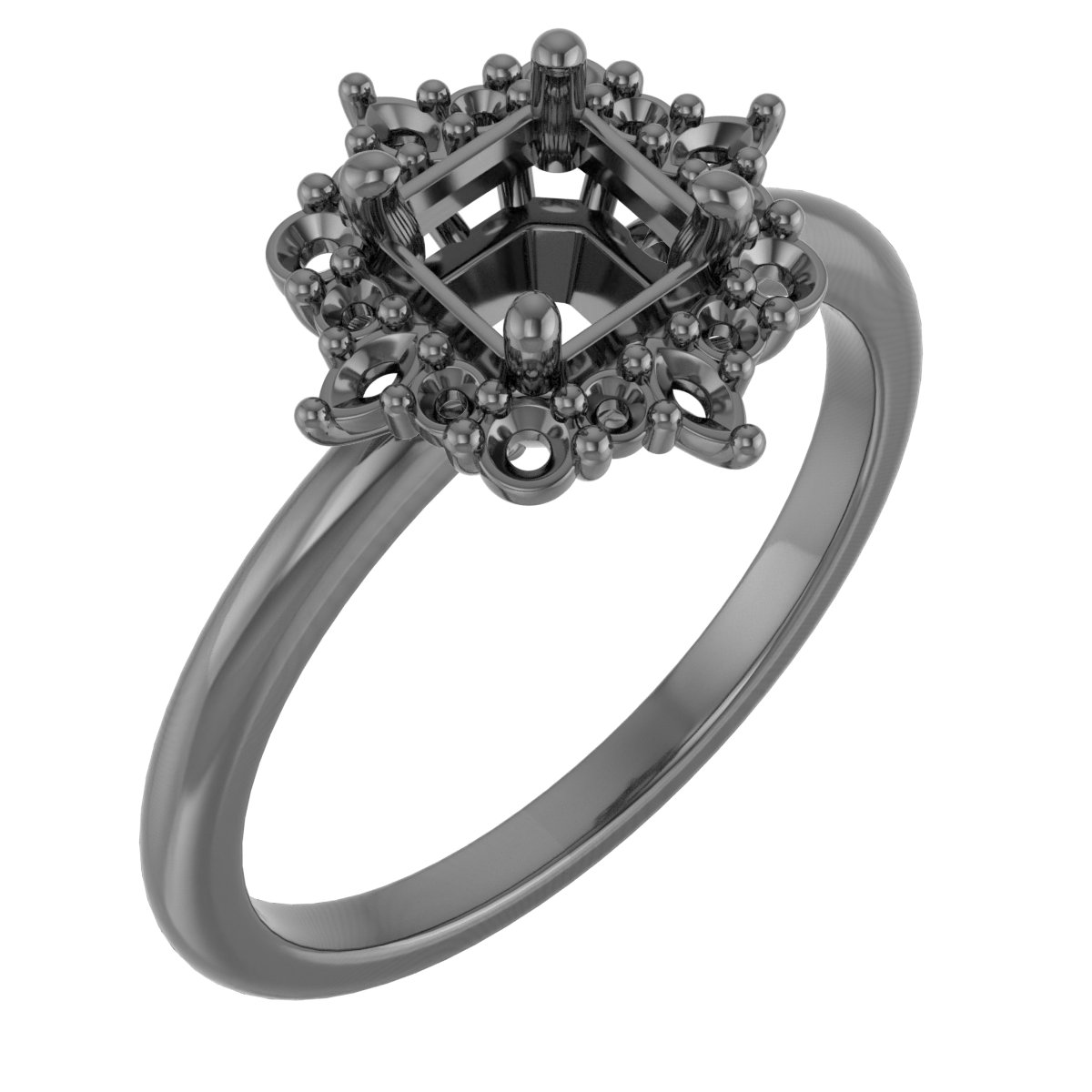 4.8 mm Round Engagement Ring Mounting