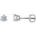 14K White 3/8 CTW Natural Diamond Earrings