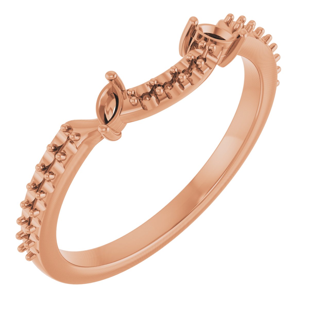 Accented Floral Engagement Ring or Band