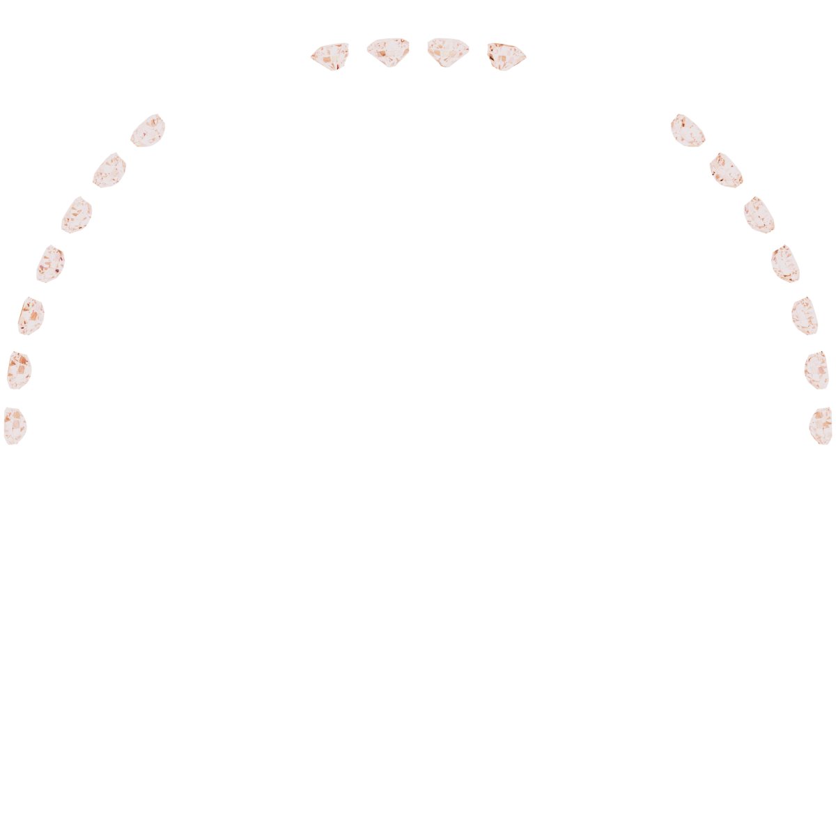 14K Rose Gold 1/5 CTW Natural Diamond Matching Band