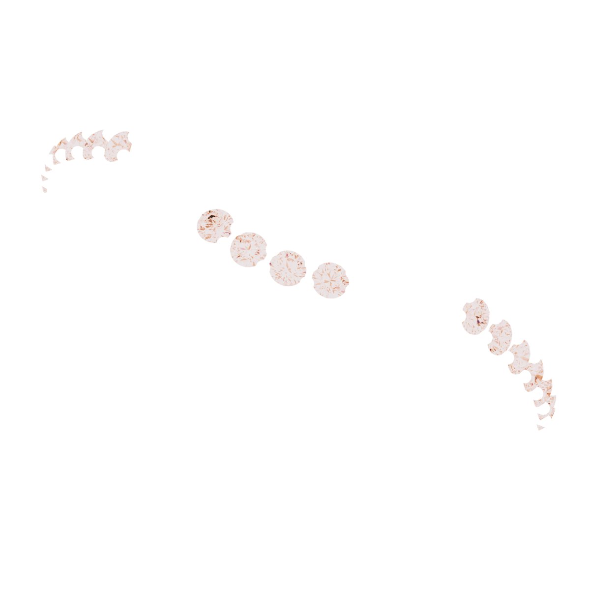 14K Rose Gold 1/5 CTW Natural Diamond Matching Band