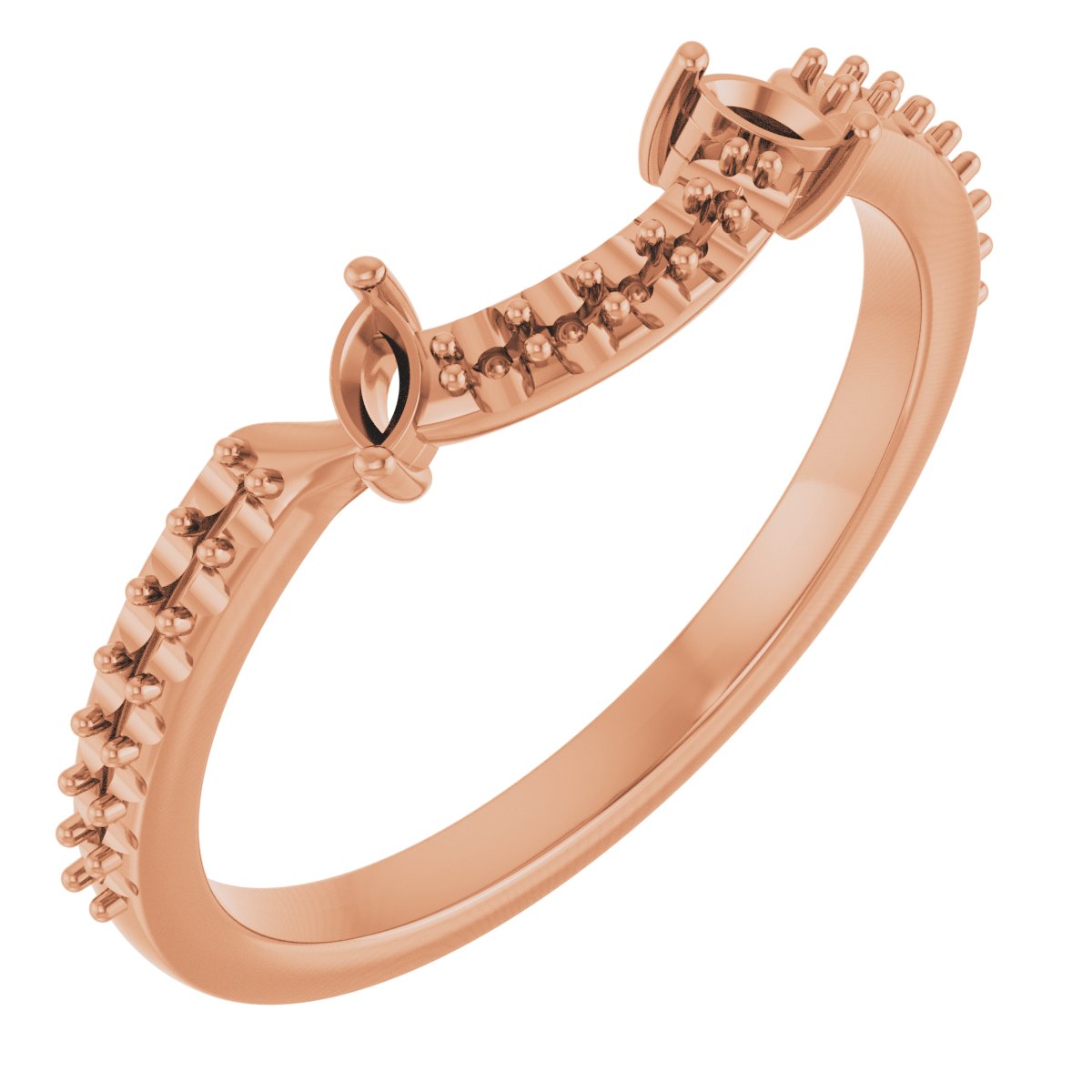Accented Floral Engagement Ring or Band