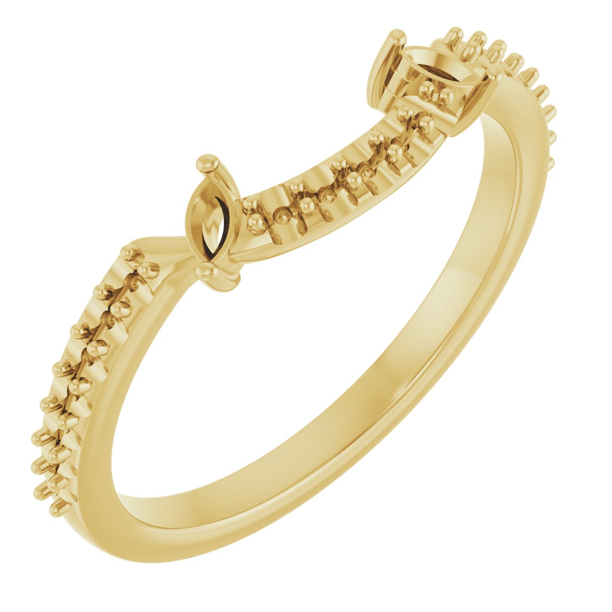 Accented Floral Engagement Ring or Band