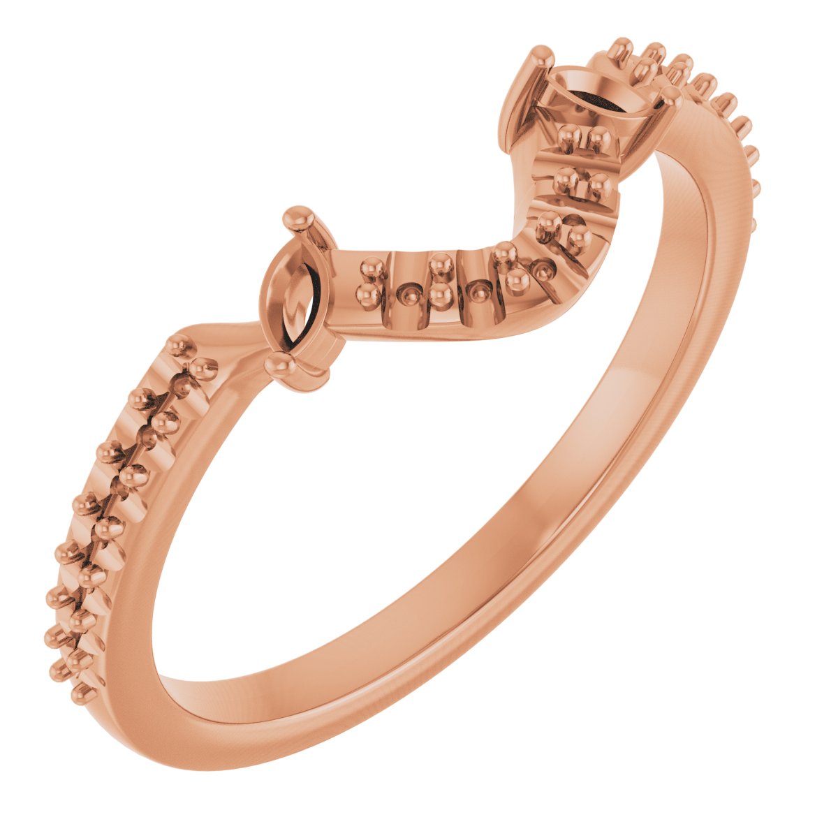 Accented Floral Engagement Ring or Band