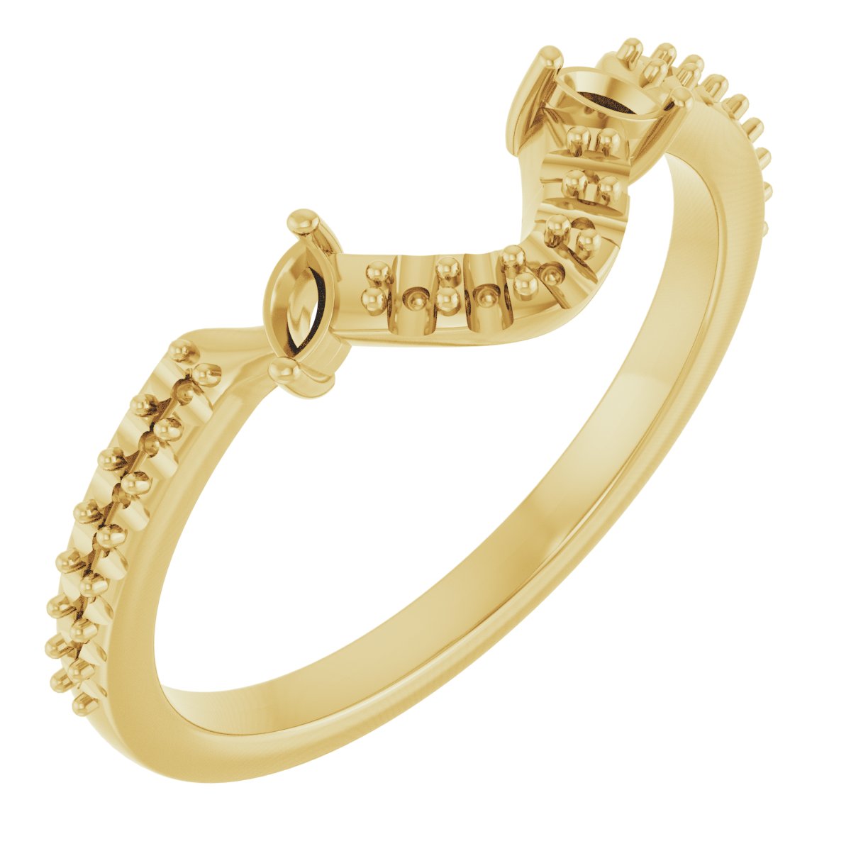 Accented Floral Engagement Ring or Band