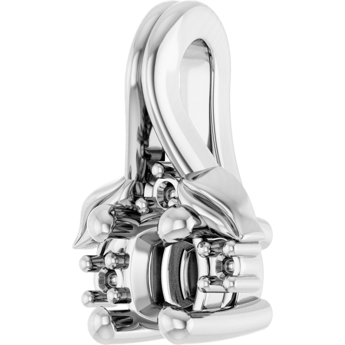 4.5x3.5 mm Oval Pendant Mounting view 2