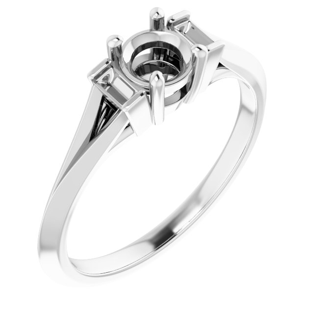 Accented Engagement Ring