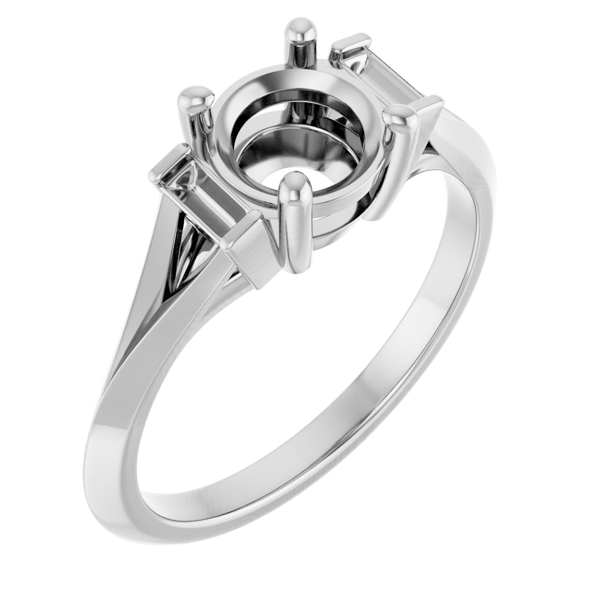 Accented Engagement Ring