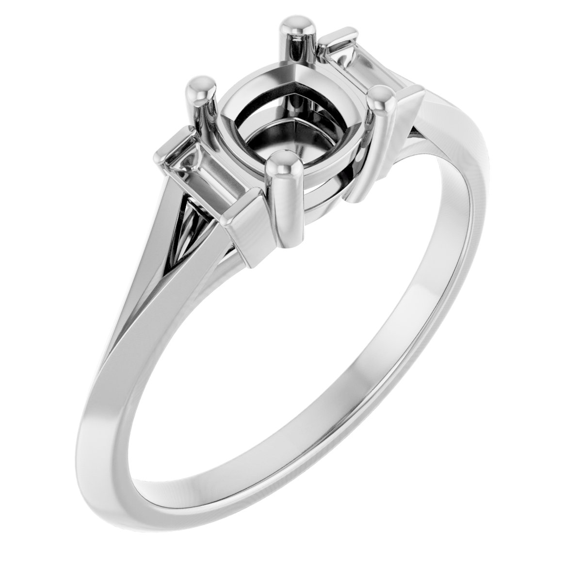 Accented Engagement Ring