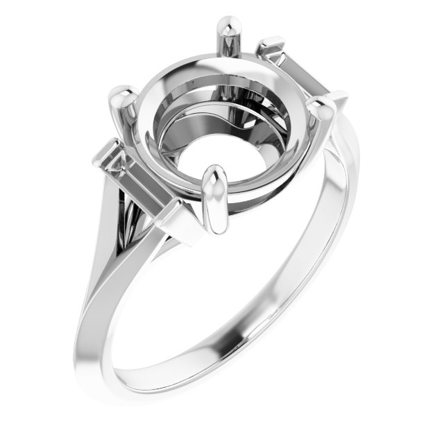 Accented Engagement Ring