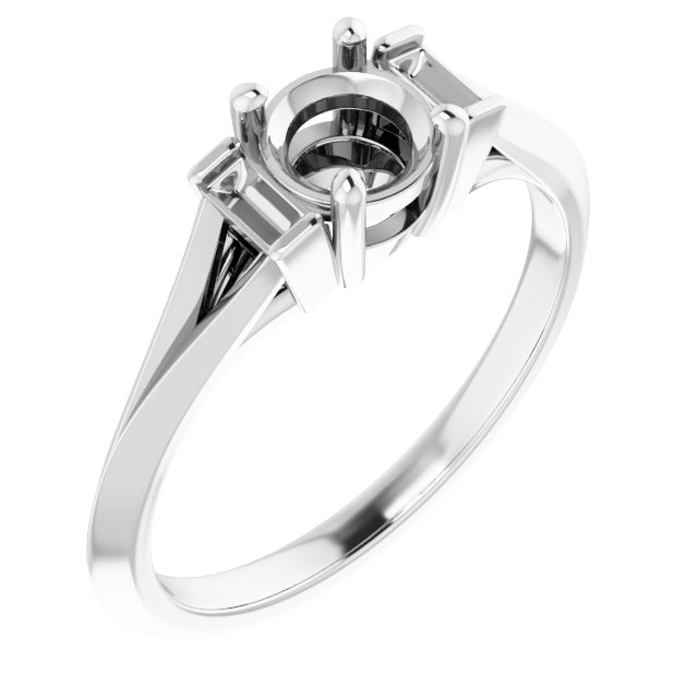 Accented Engagement Ring