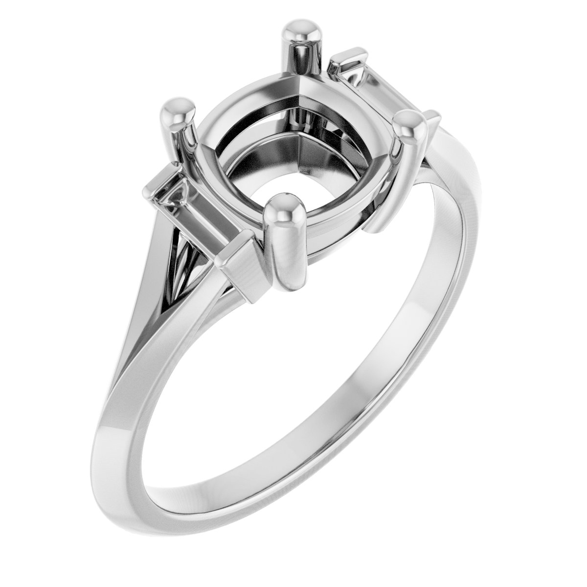 Accented Engagement Ring