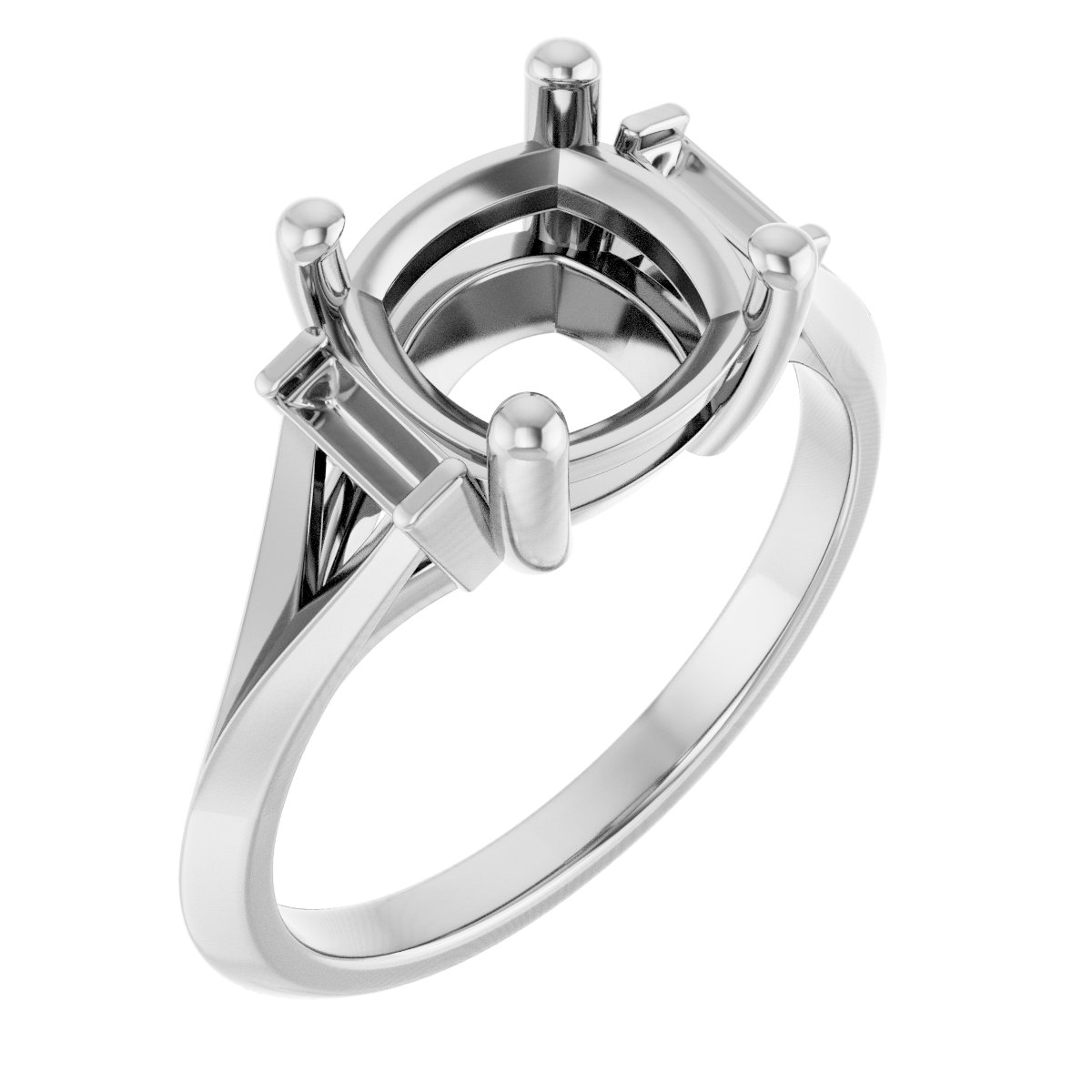 Accented Engagement Ring
