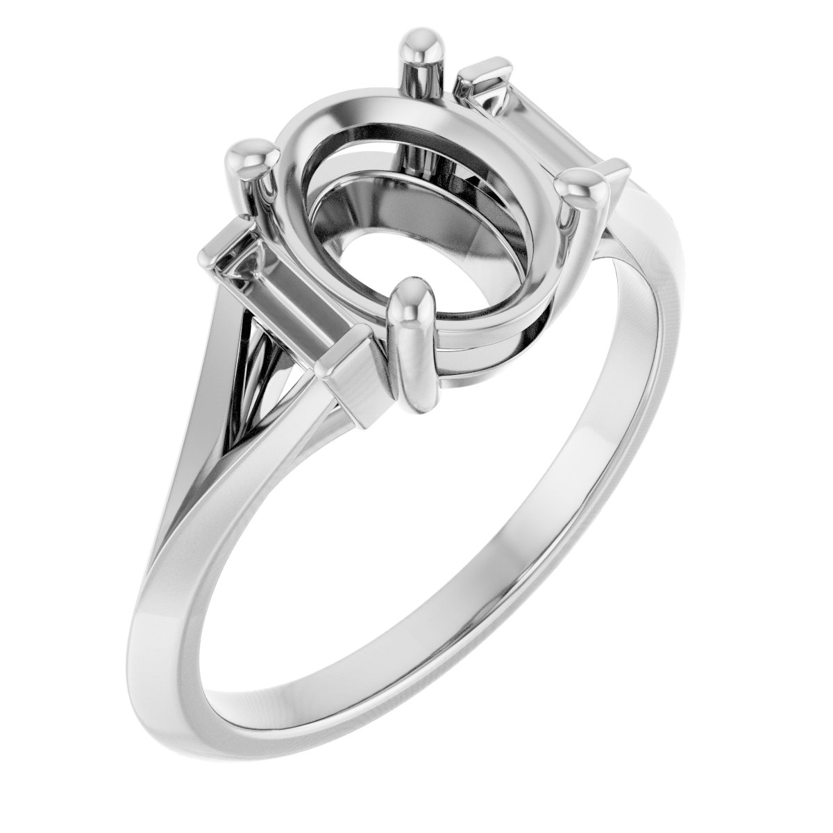 Accented Engagement Ring
