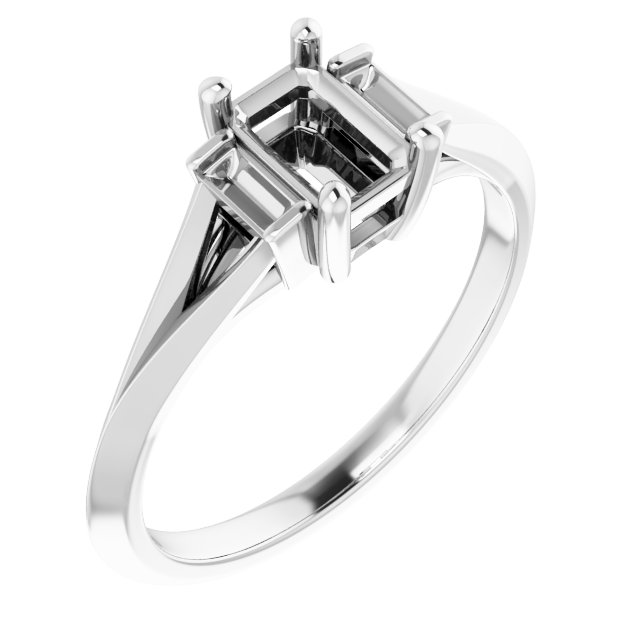 Accented Engagement Ring