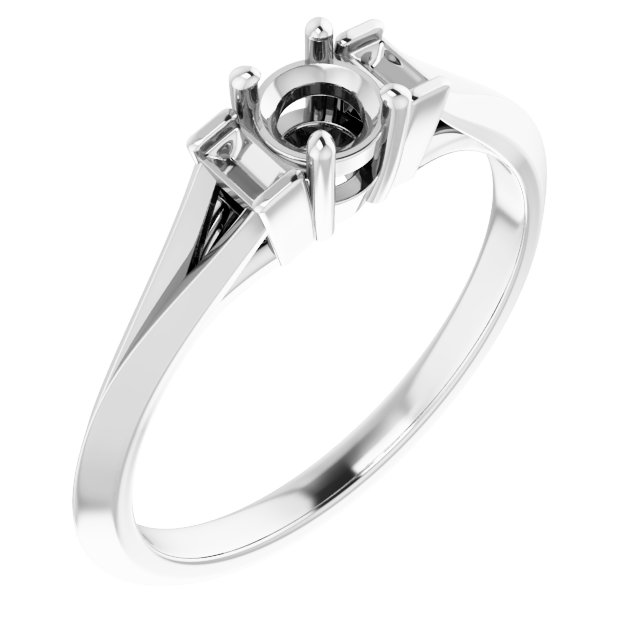Accented Engagement Ring