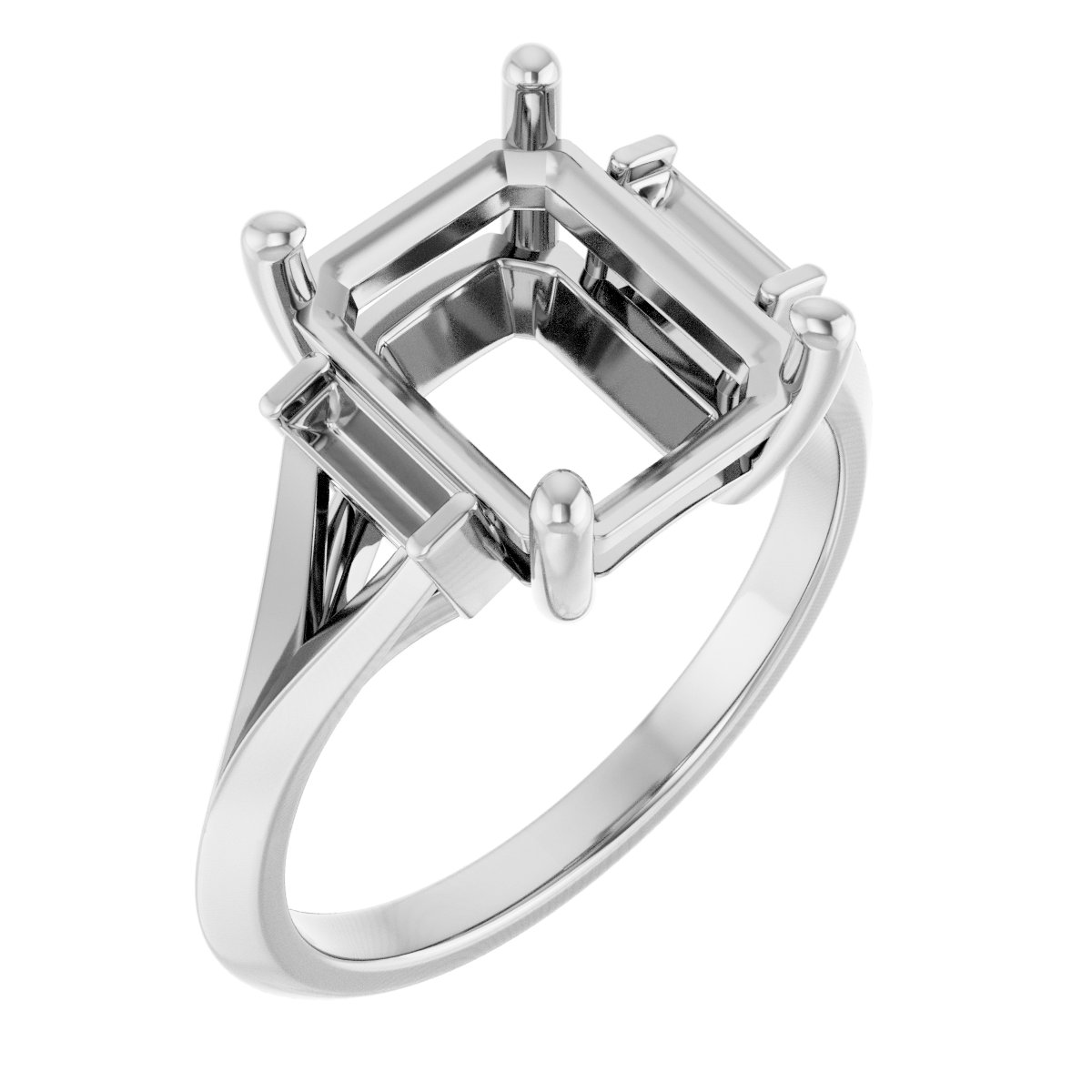 Accented Engagement Ring