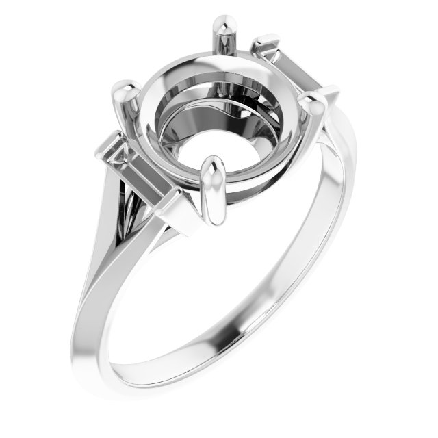 Accented Engagement Ring