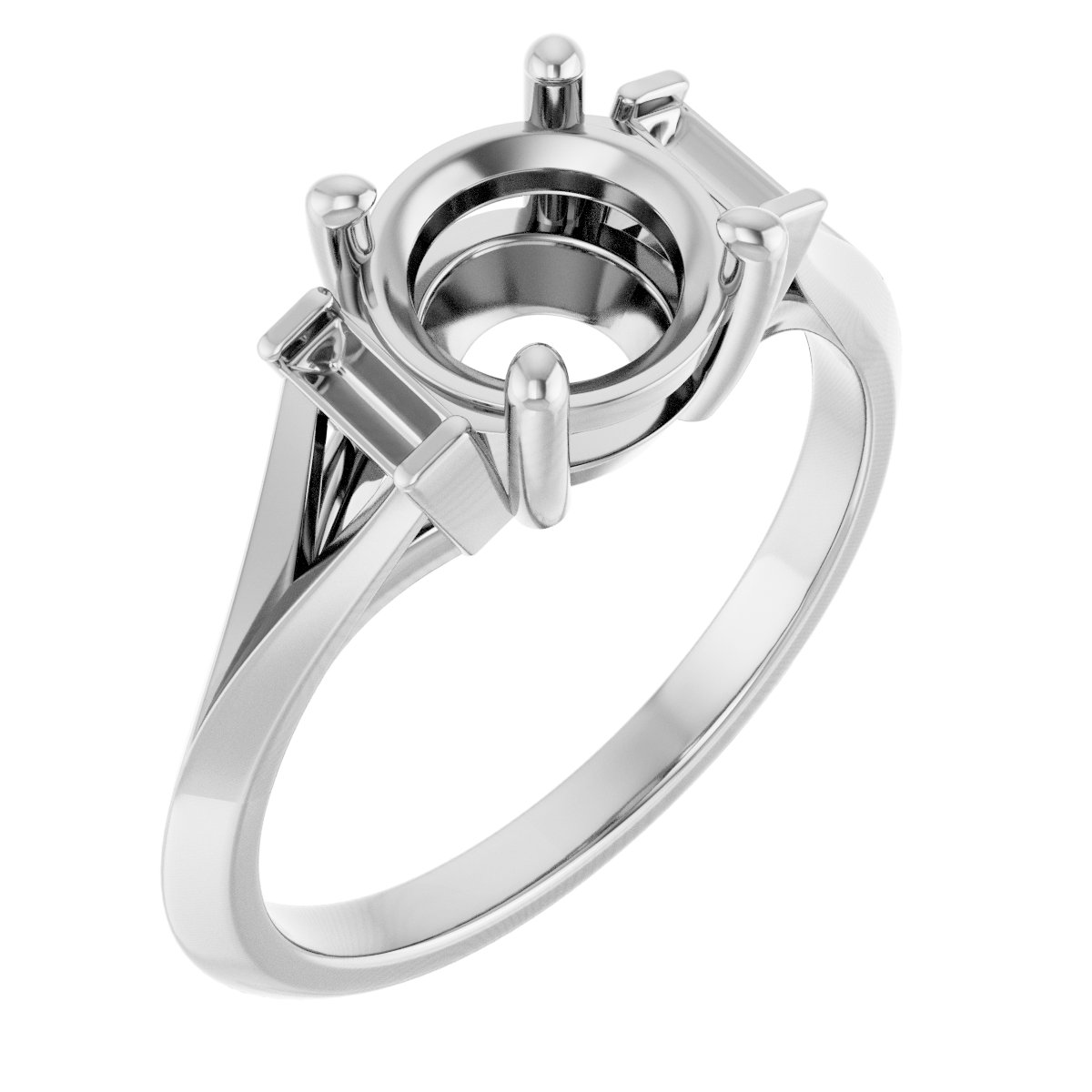 Accented Engagement Ring