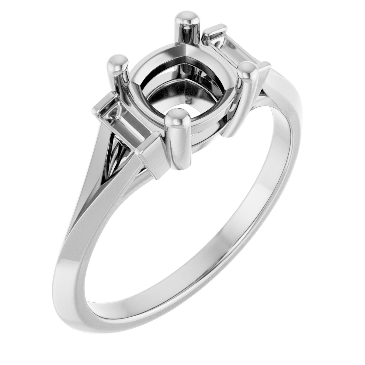 Accented Engagement Ring