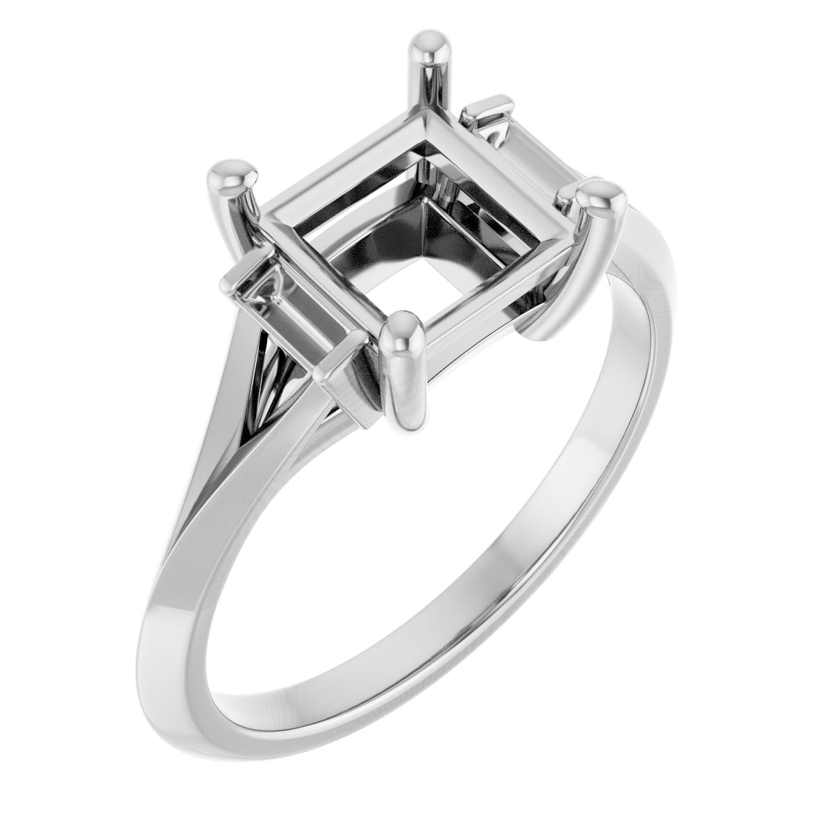 Accented Engagement Ring