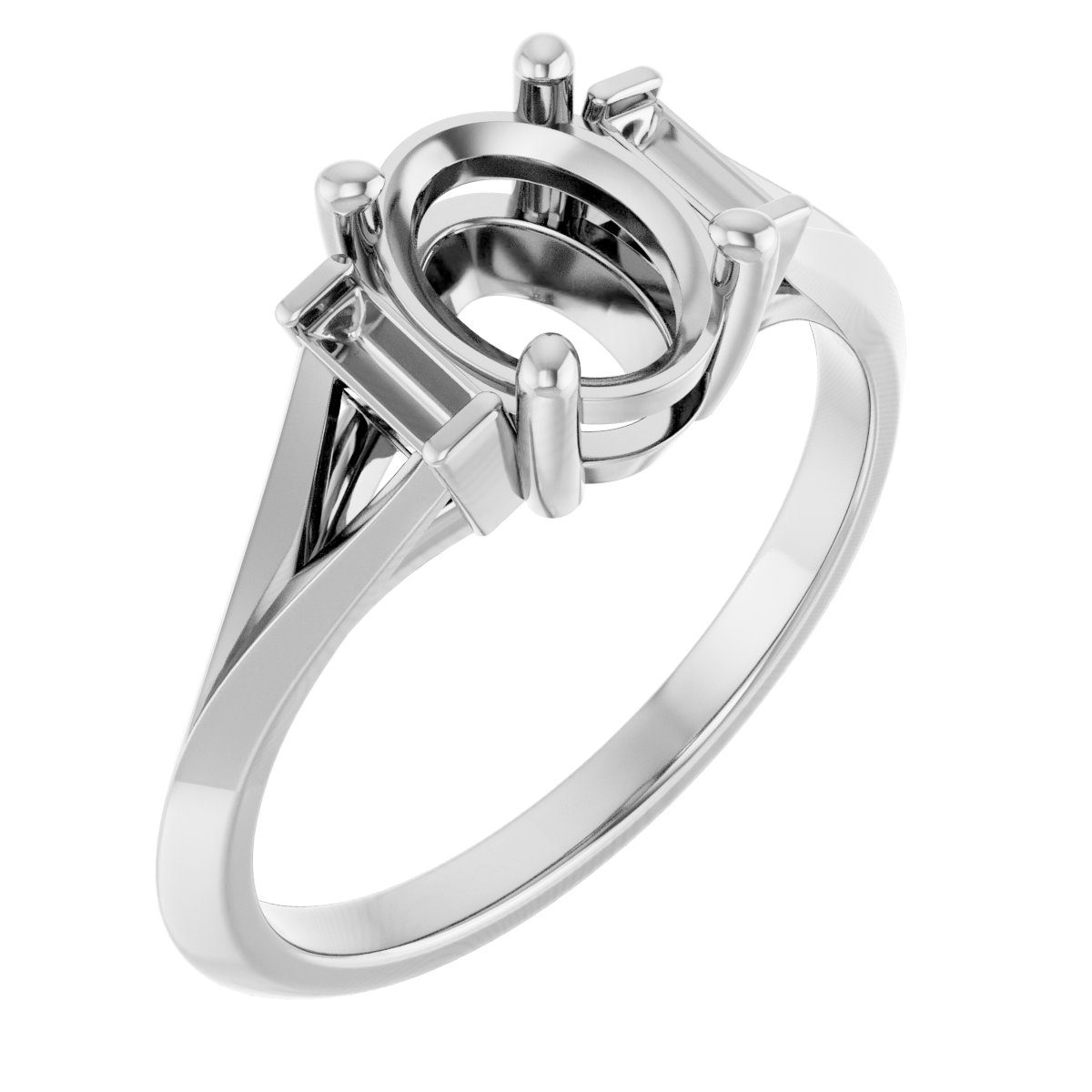 Accented Engagement Ring