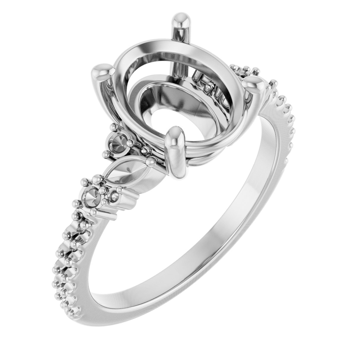 Accented Engagement Ring