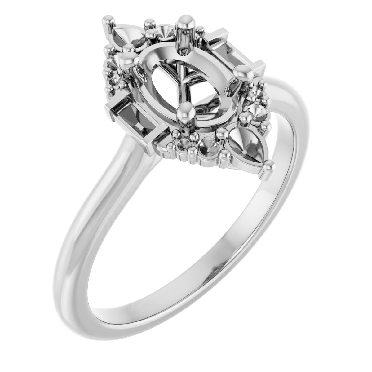 Accented Engagement Ring