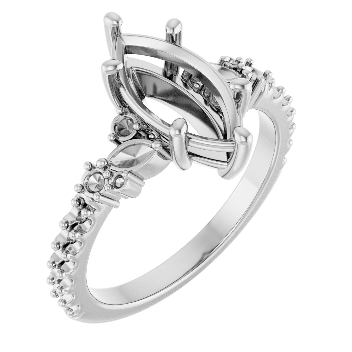 Accented Engagement Ring